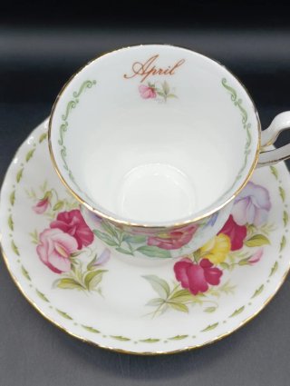 Taza té porcelana inglesa Abril