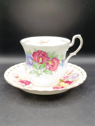 Taza té porcelana inglesa Abril
