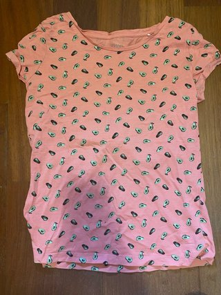 Camiseta Aeropostale Rosa Aguacates Talla S