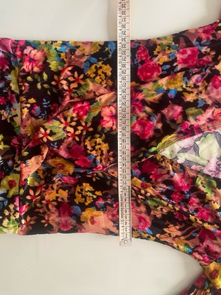 Body flores terciopelo Zara Talla S