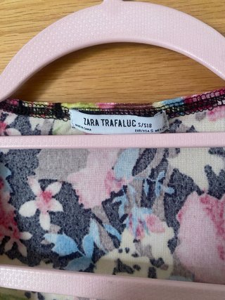 Body flores terciopelo Zara Talla S