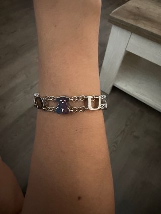 Pulsera Tous Doble Cadena Plata.