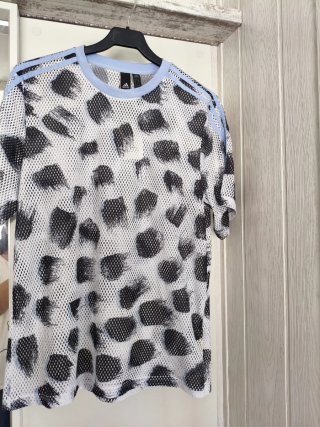 Camiseta Adidas Malla Estampada Talla S