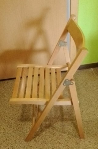 Silla de madera plegable