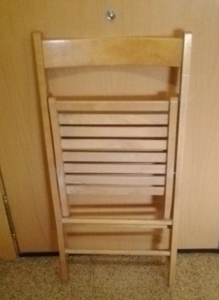 Silla de madera plegable