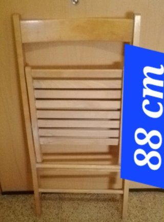 Silla de madera plegable
