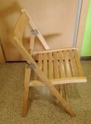 Silla de madera plegable