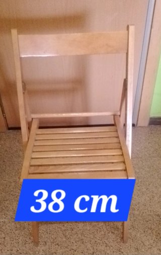 Silla de madera plegable