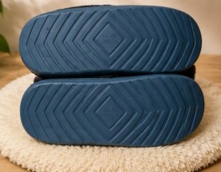 Pantuflas azules forradas