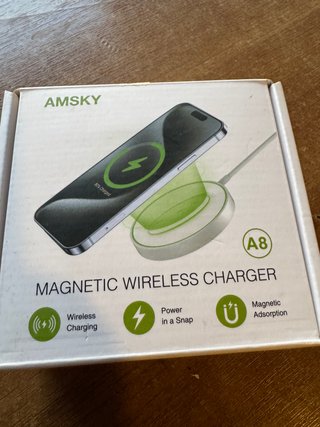 Cargador Inalámbrico Magnético AMSKY