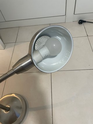 Lámpara IKEA Acero Plateado Niquelado