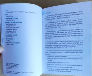 Dicionário Escolar - 2.º Ciclo Inglês / Português