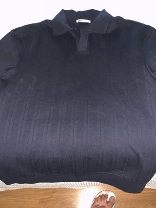 Polo Zara Negro Talla S