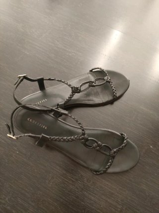 Sandalias de piel negras Talla 41