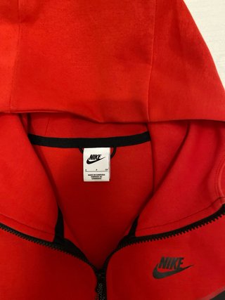 Nike Tech Fleece Hoodie Rojo