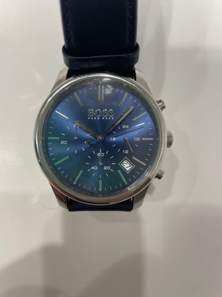 Reloj Hugo Boss Cronógrafo Azul y Plateado