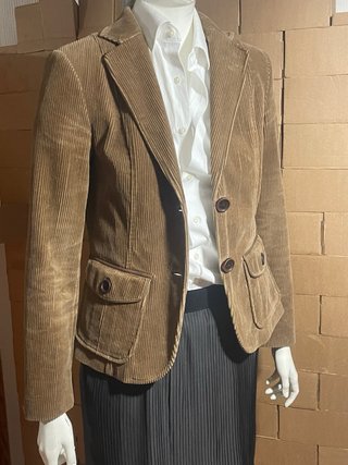 Americana pana Zara Basic M marrón