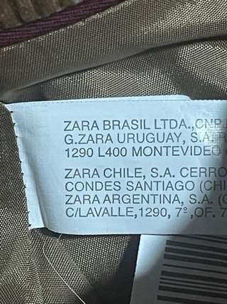 Americana pana Zara Basic M marrón