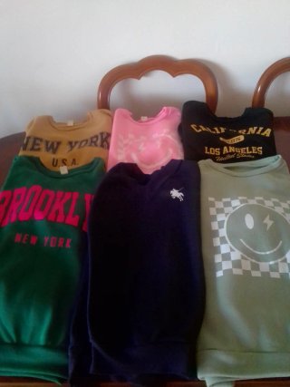 Lote 5 sudaderas estampadas