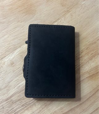Cartera Tarjetero RFID Negra