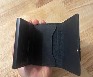 Cartera Tarjetero RFID Negra