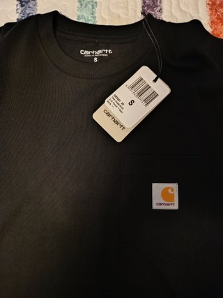 Camiseta Carhartt S/S Pocket T-Shirt Negra Talla S