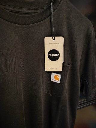 Camiseta Carhartt S/S Pocket T-Shirt Negra Talla S