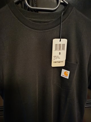 Camiseta Carhartt S/S Pocket T-Shirt Negra Talla S