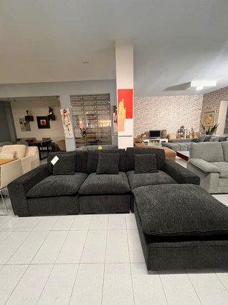 SUPER OFERTA SOFA SOPHIA MODULAR GRIS Y NEGRO
