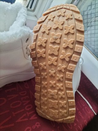 Botines blancos con pelo interior
