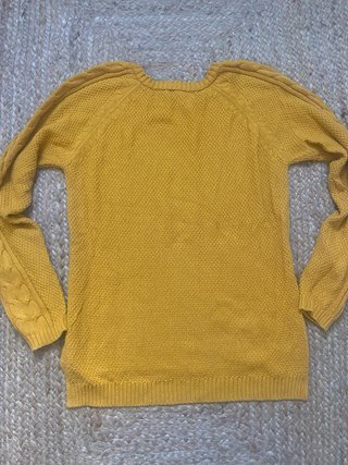 Jersey Stradivarius mostaza trenzado