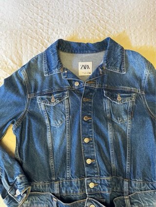 Vestido vaquero Zara doble falda T. L