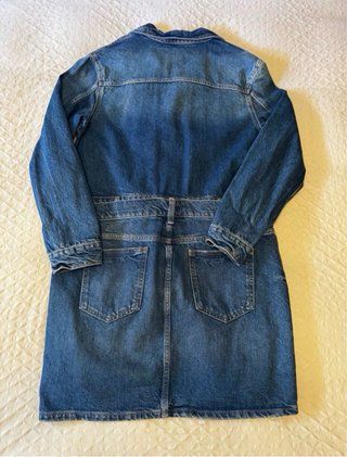 Vestido vaquero Zara doble falda T. L