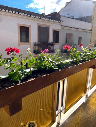 Jardinera larga balcon de Madera