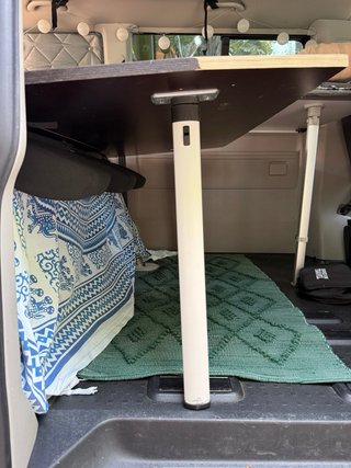 Mueble cama camper T6- estructura madera y colchón