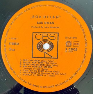 Bob Dylan – Bob Dylan | LP Vinilo