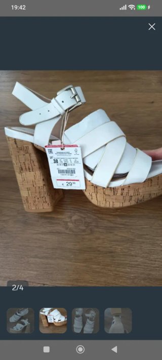 Sandalias blancas tacón plataforma