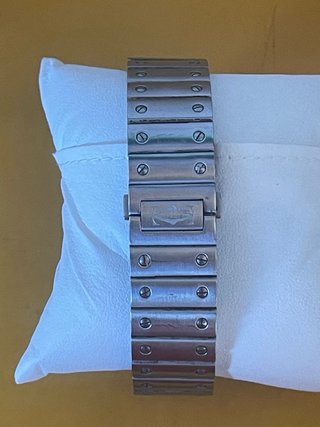 Reloj Cartier Plata y Azul