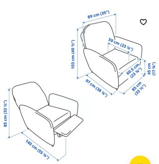 Sillón Relax Reclinable IKEA EKOLSUND Gris
