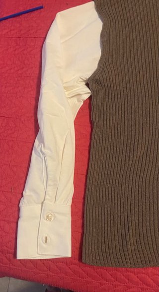 Jersey Zara Mujer Cuello Alto Cremallera M
