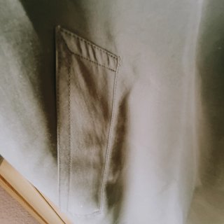 Gabardina gris larga