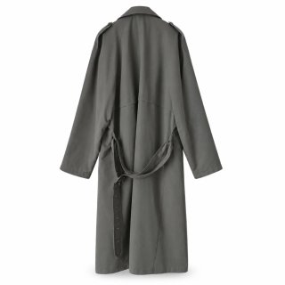 Gabardina gris larga