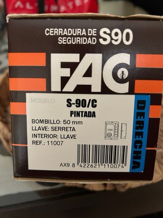 Cerradura FAC S90 Derecha