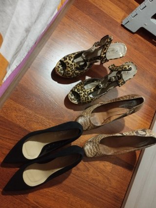 Lote Zapatos Sandalias Tacón Talla 40 41