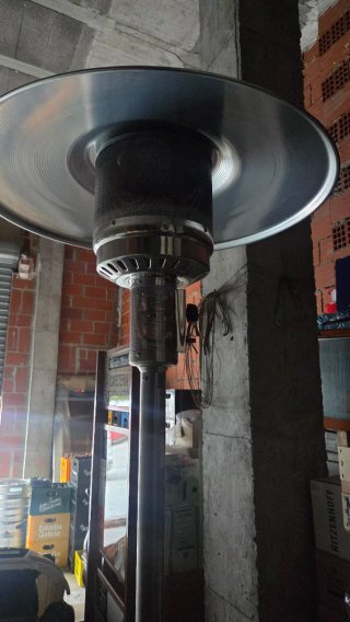 Estufa exterior metal