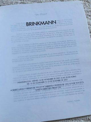 Catálogo - Enrique Brinkmann - Sala XIII