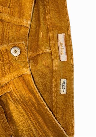 Pantalón Salsa Colette Mostaza con Cremalleras