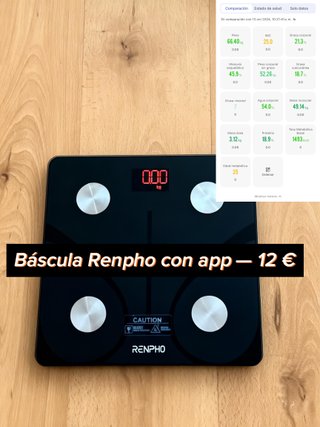 Báscula Renpho con App - 12 €