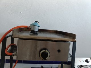 Plancha de gas profesional