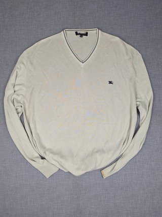 Jersey Burberry Vintage Beis Cuello en V XL/XXL